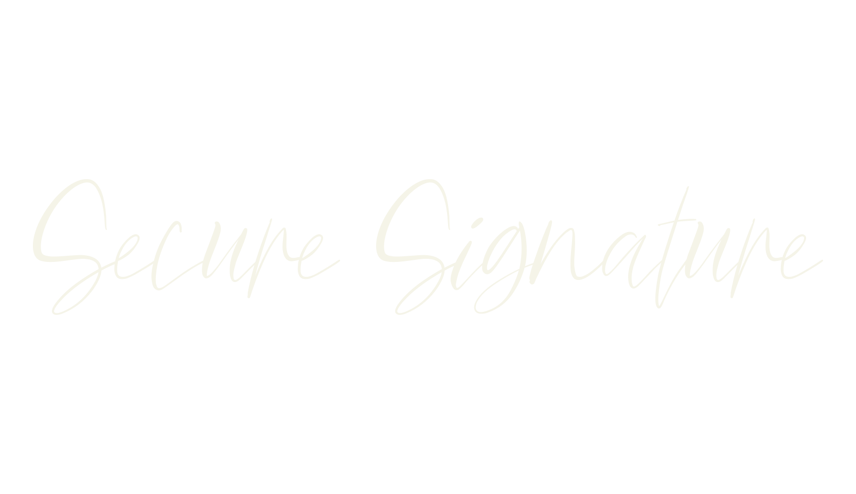 Secure Signature, lettering font preview