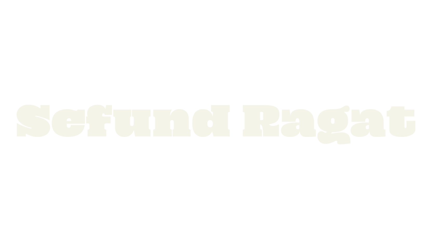 Sefund Ragat, serif font preview