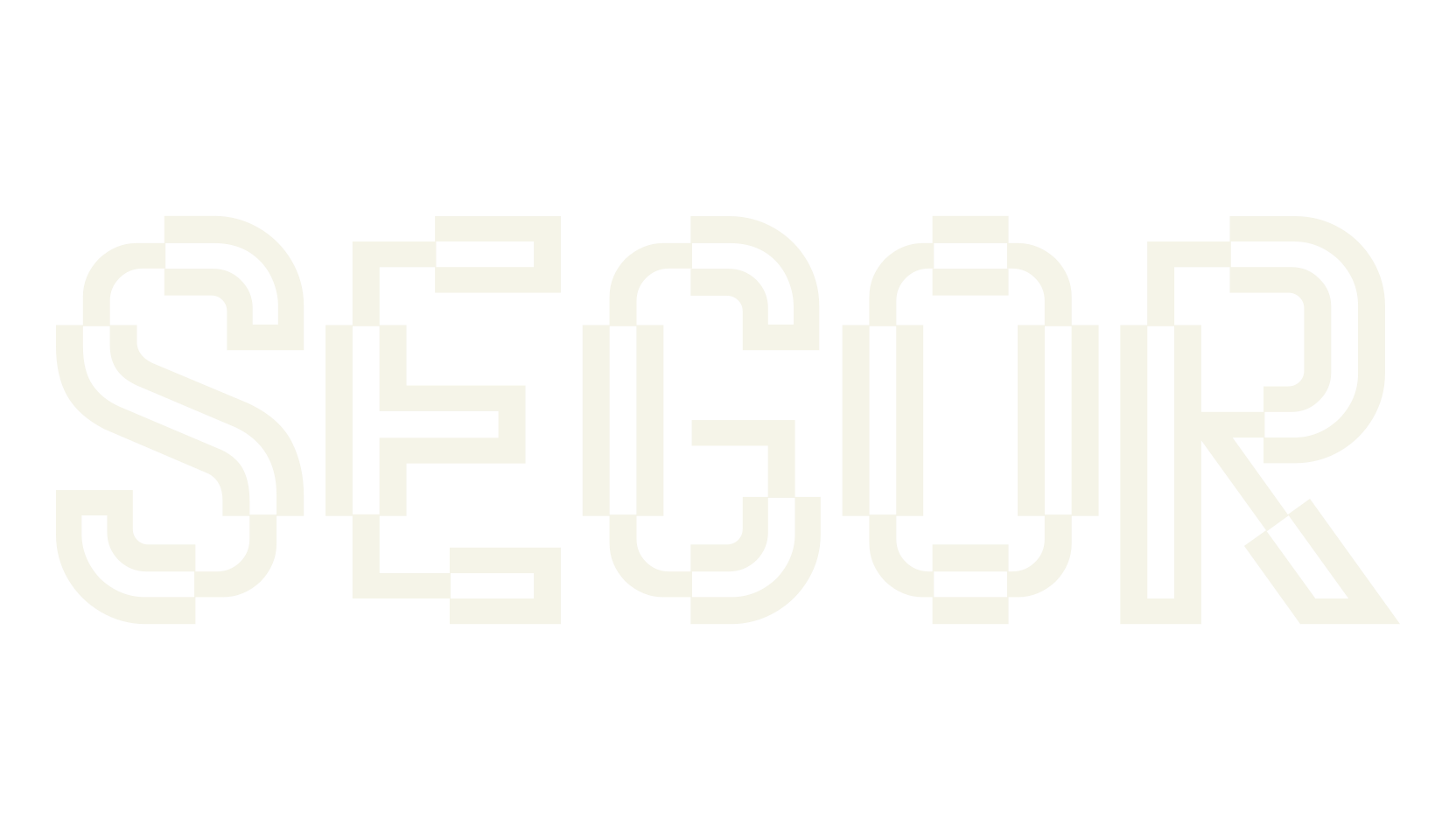 Segor, modern font preview