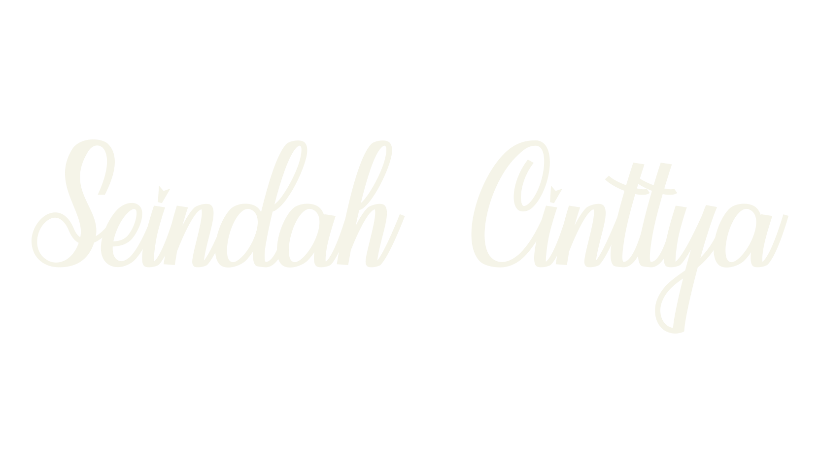 Seindah Cinttya, whimsical font preview