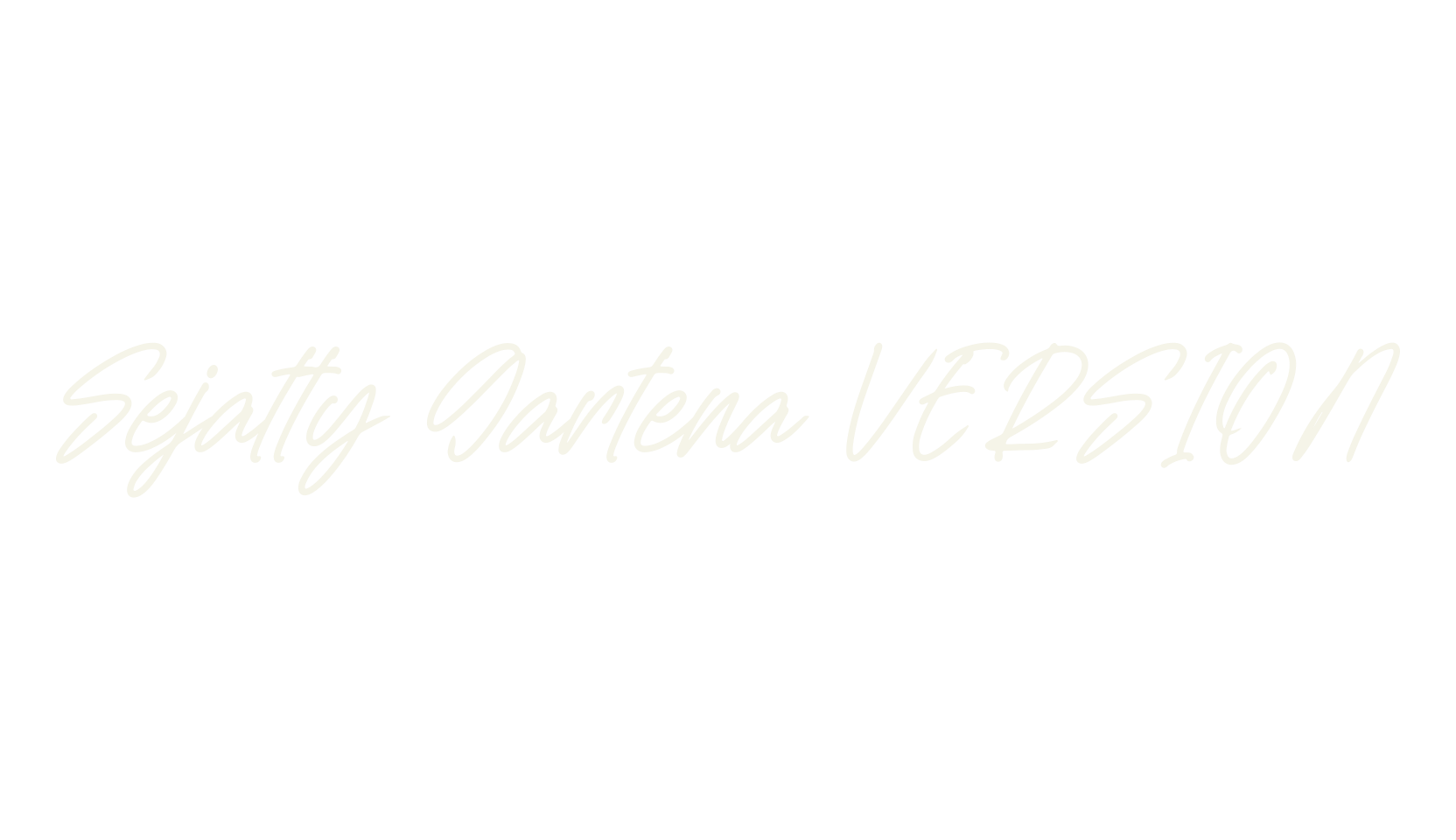 Sejatty Gartena VERSION, script font preview