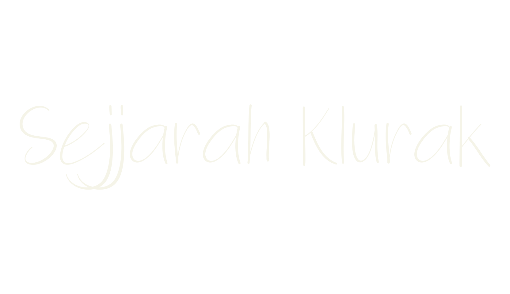 Sejjarah Klurak, handwriting font preview
