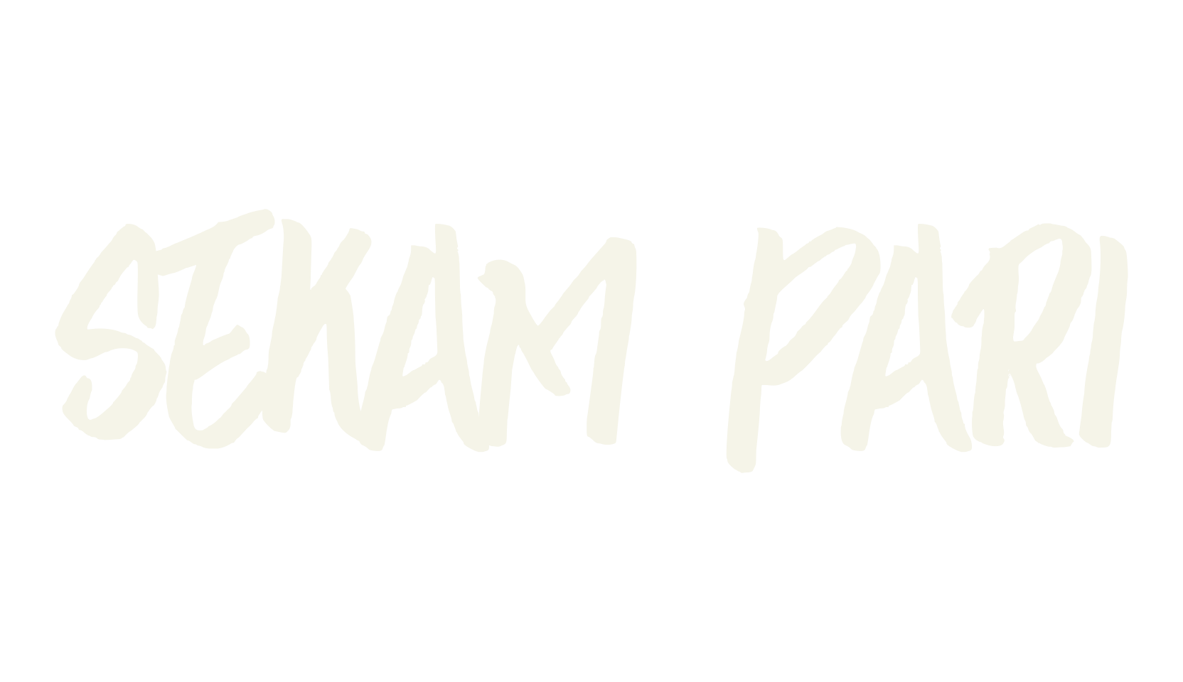 SEKAM PARI, cool font preview