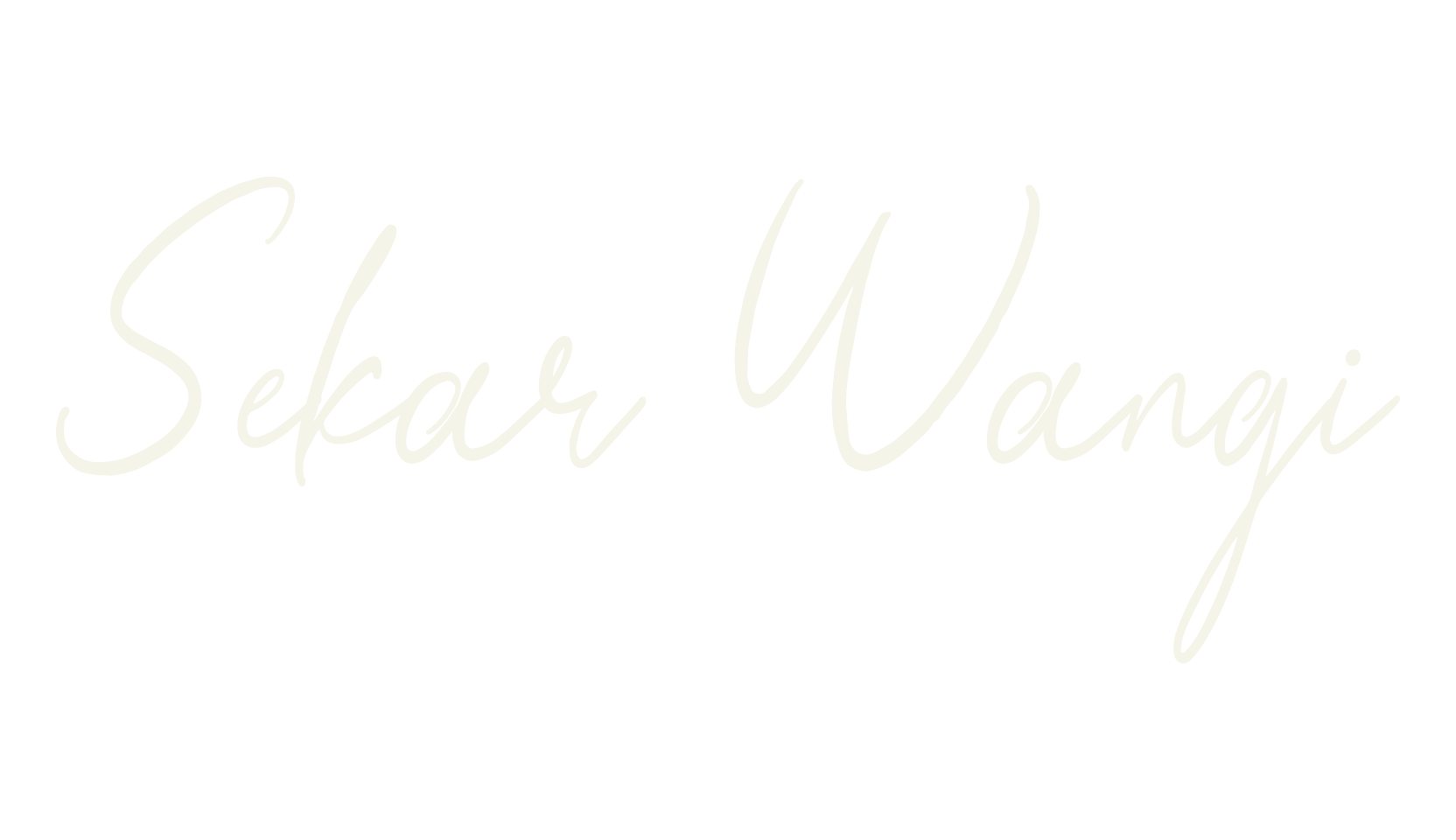 Sekar Wangi, cursive font preview