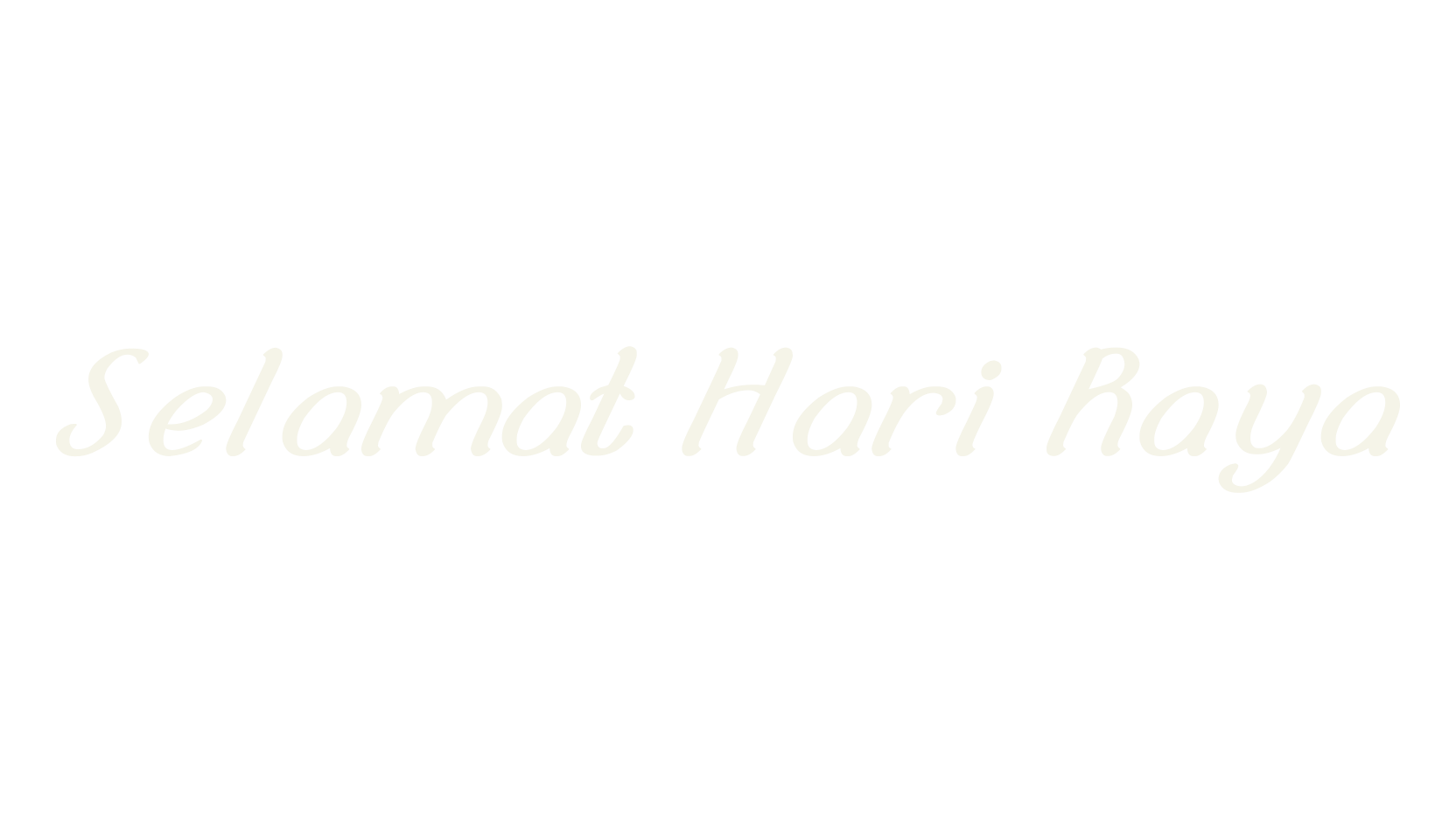 Selamat Hari Raya, fashion script font preview
