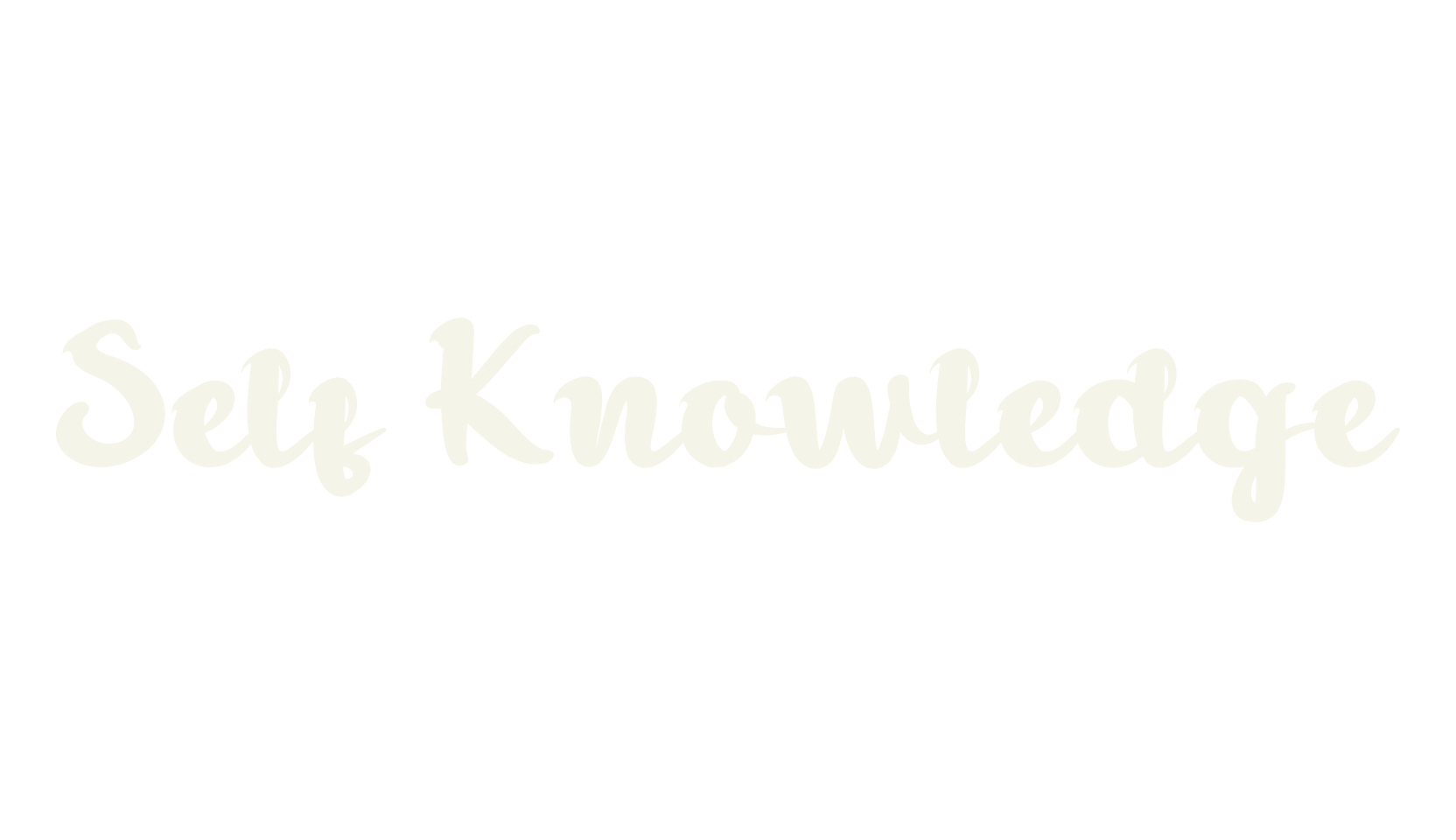 Self Knowledge, bold font preview