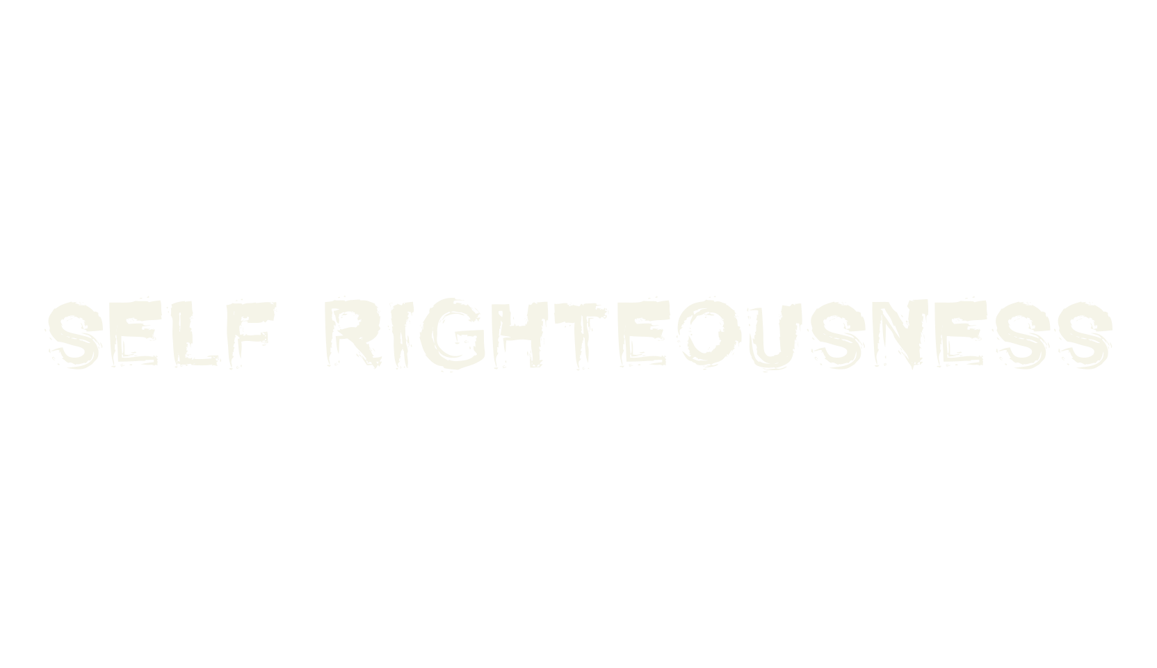 Self Righteousness, display market font preview