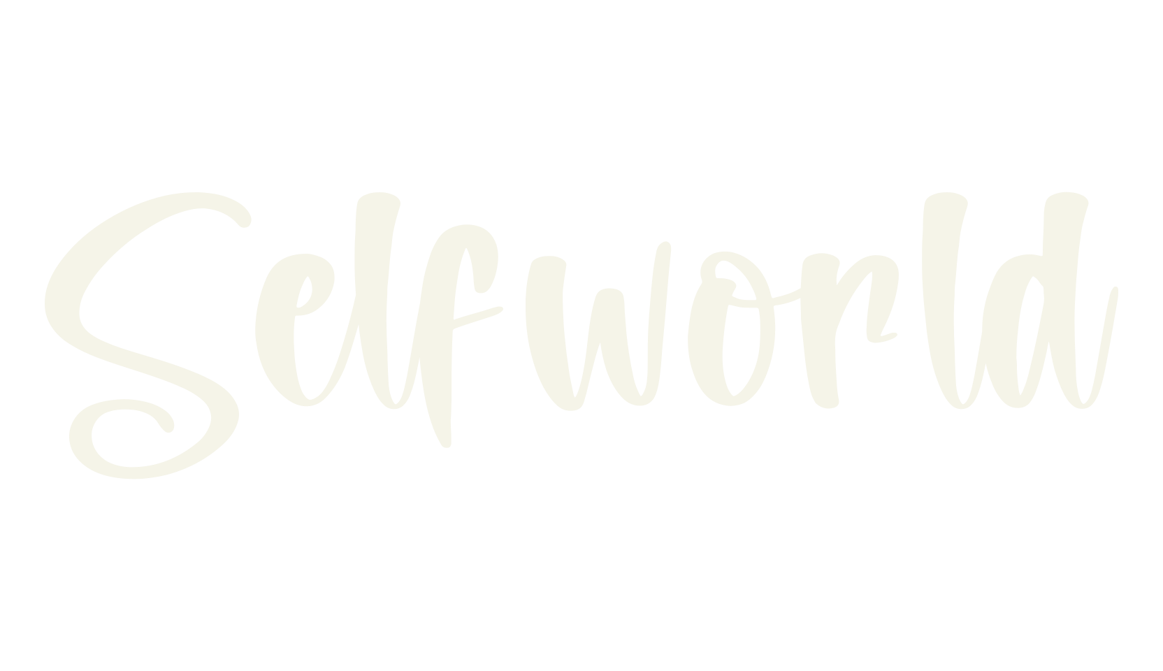 Selfworld, script font preview