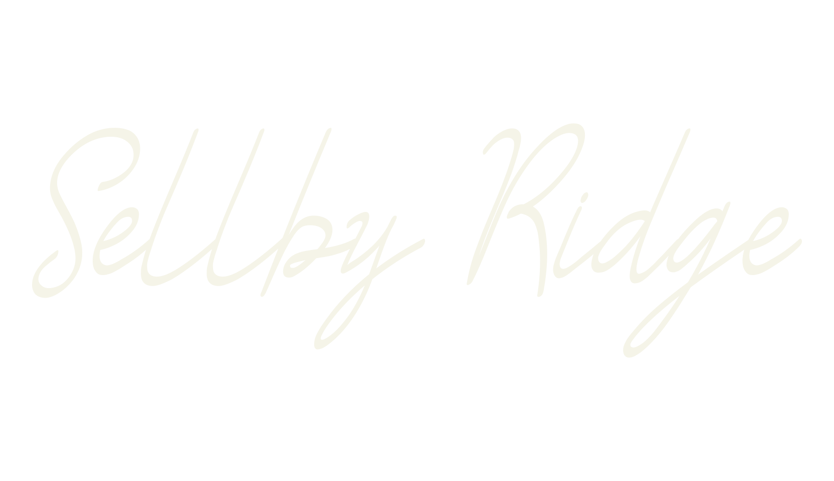 Sellby Ridge, cursive font preview
