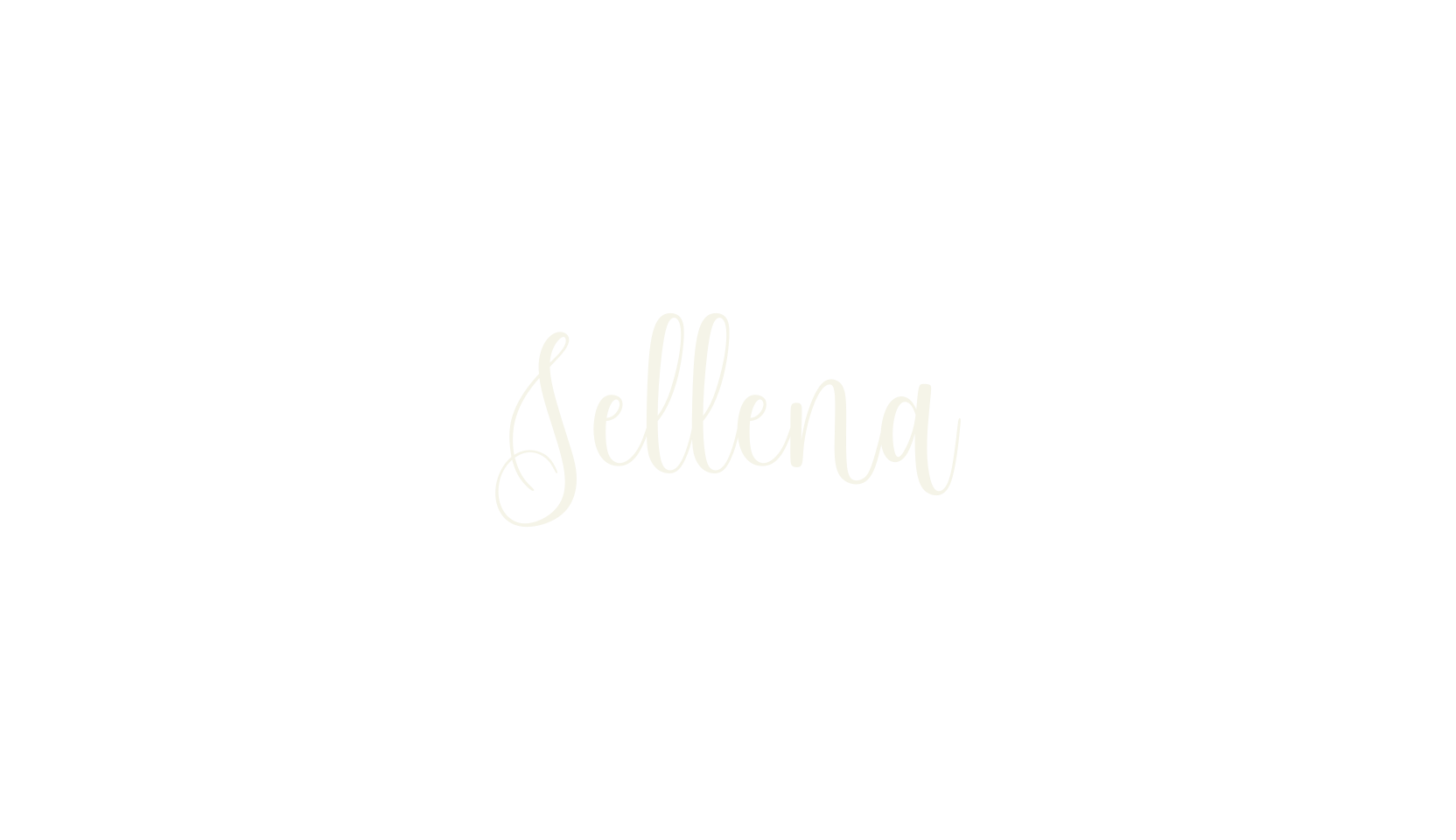 Sellena, girly font preview