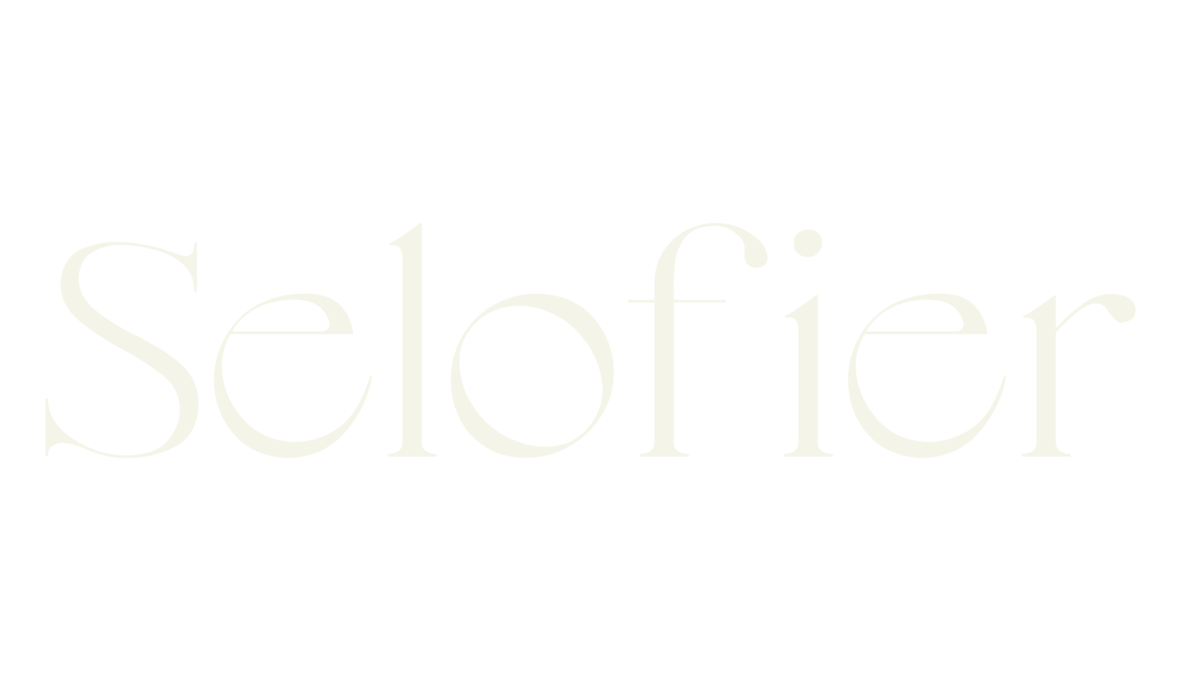 Selofier, vintage font preview