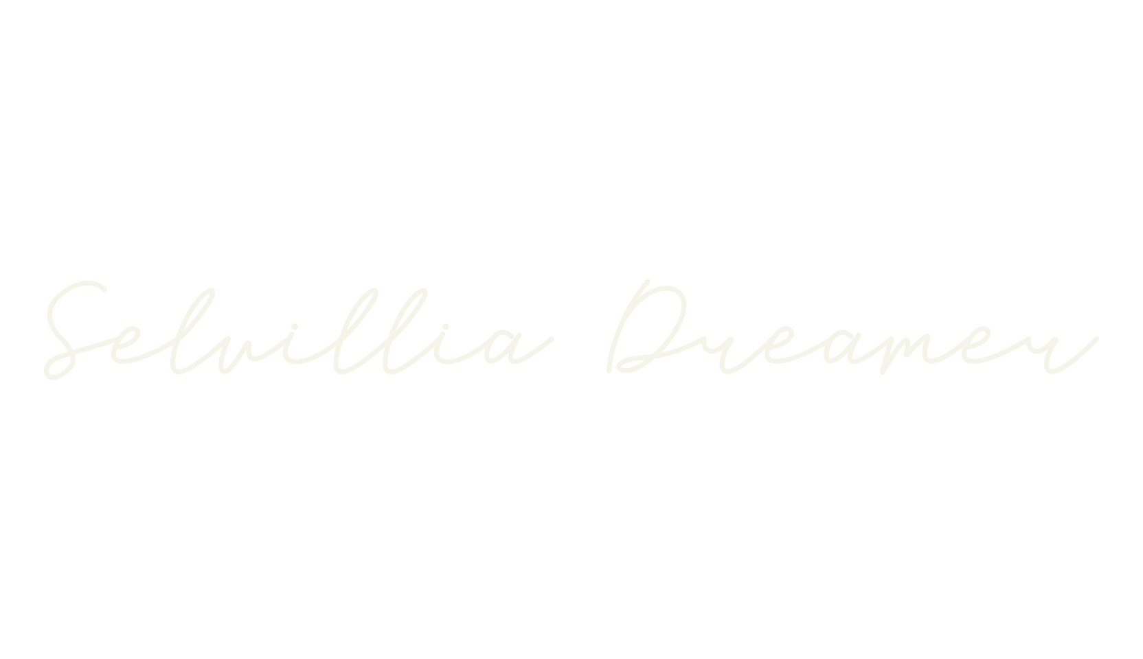 Selvillia Dreamer, cursive font preview