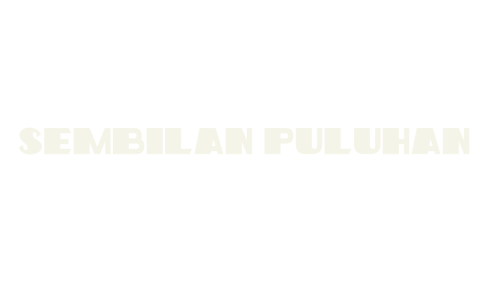 Sembilan Puluhan, retro font preview