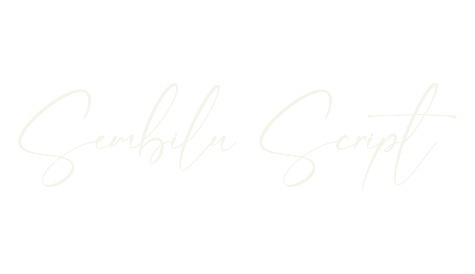Sembilu Script, script font preview