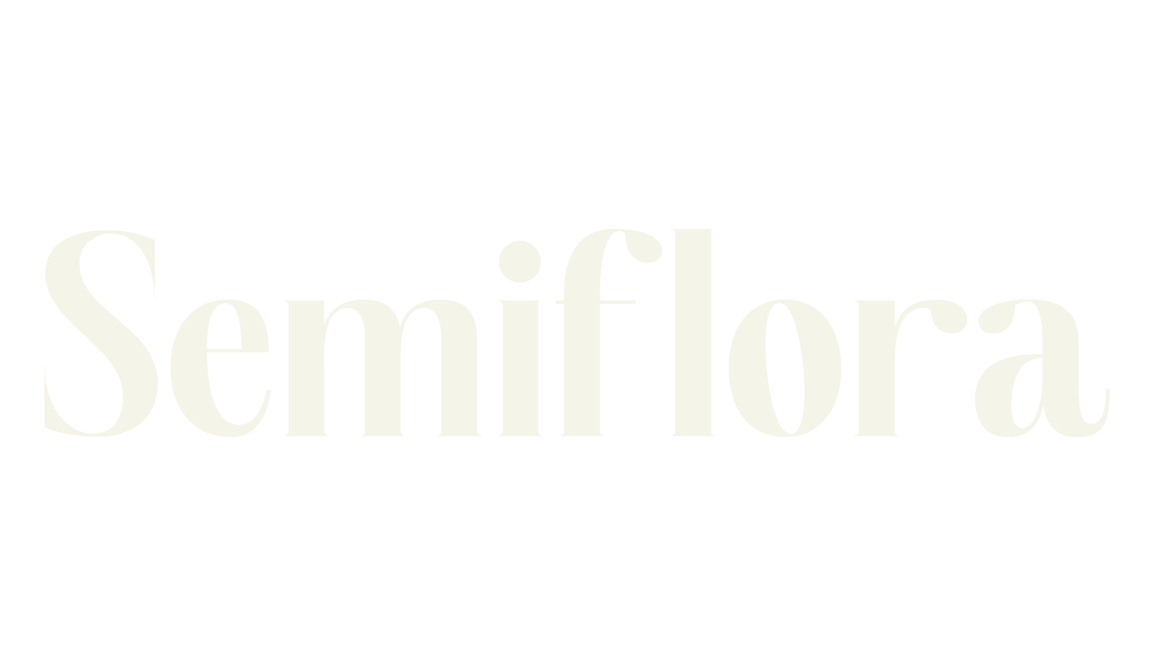 Semiflora, serif font preview