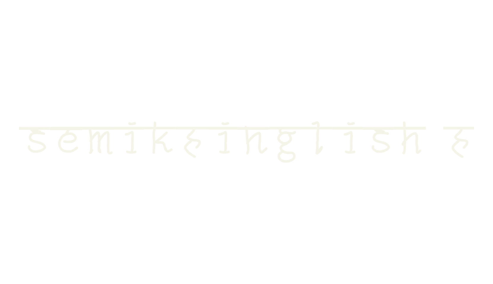 semikHinglish H, hinglish font preview