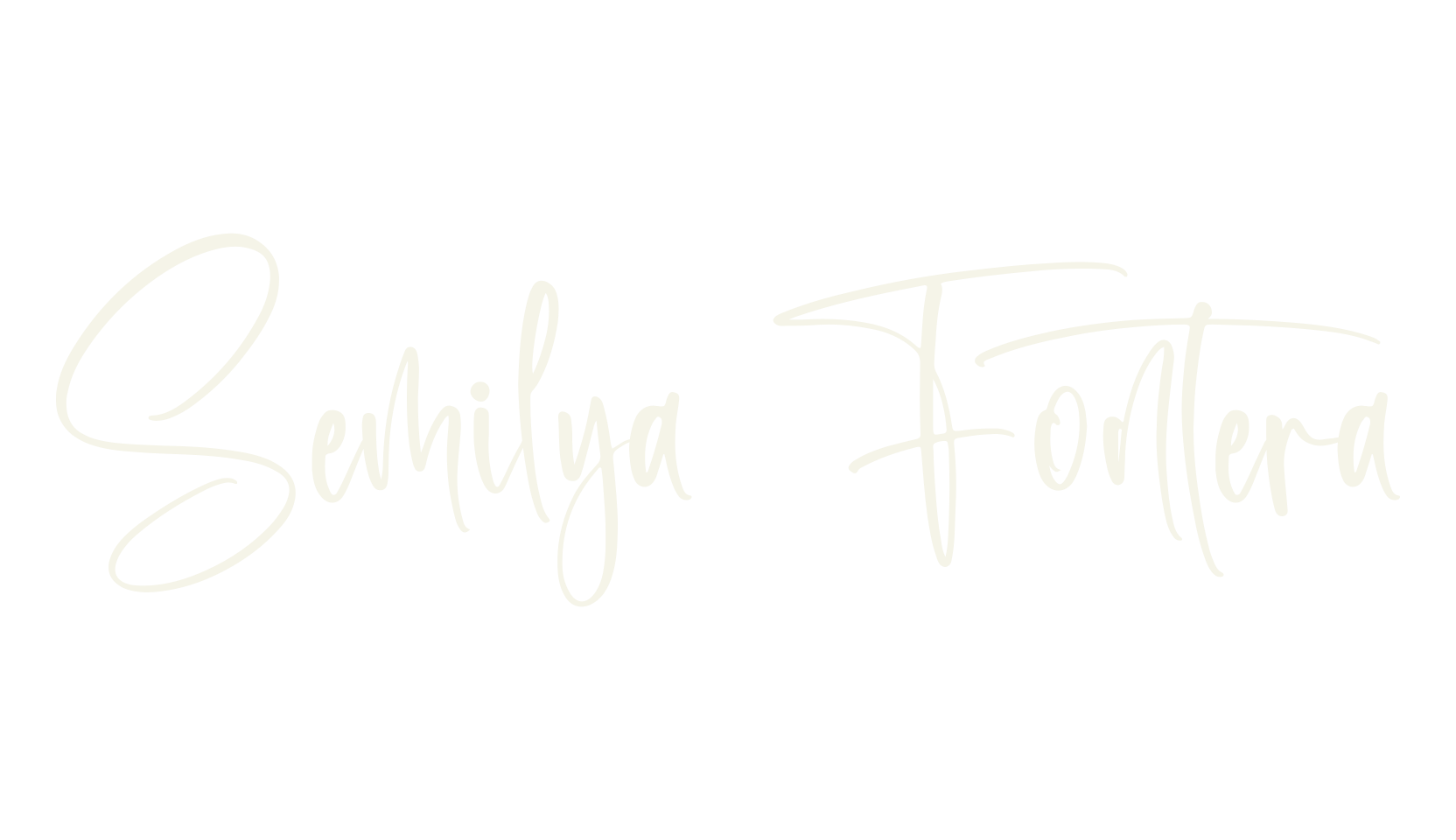 Semilya Fontera, script font preview