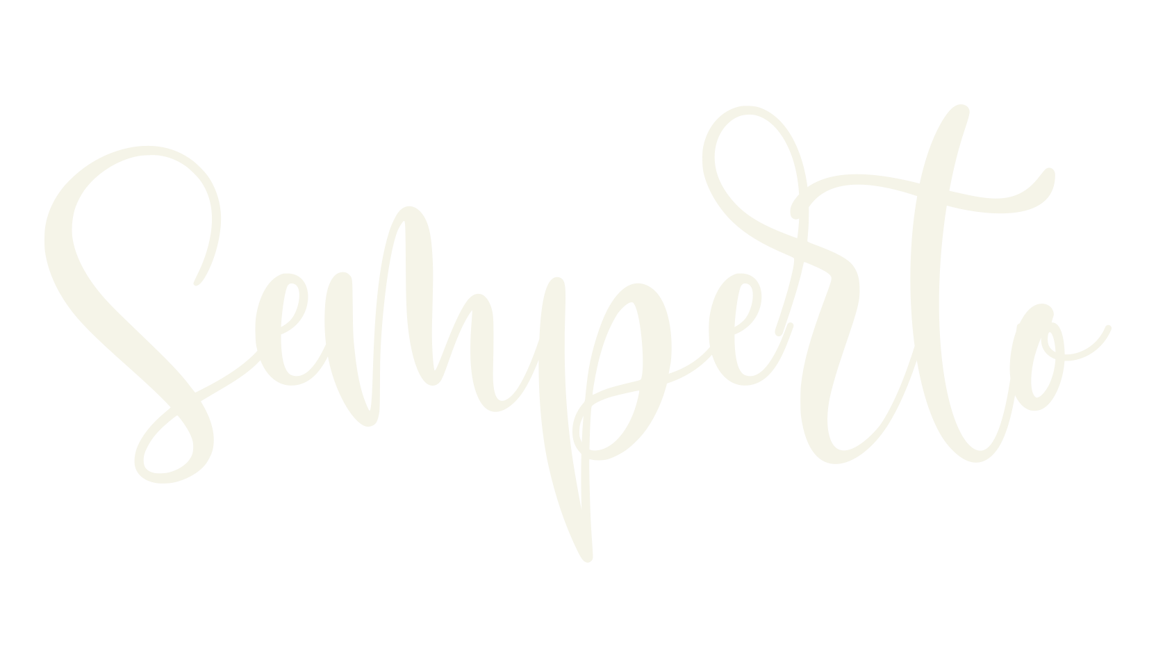 Semperto, cursive font preview