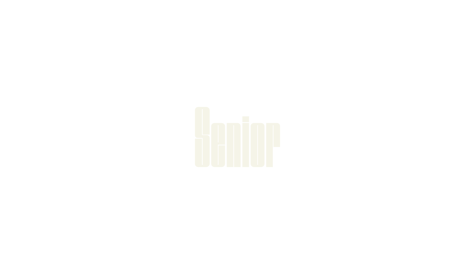 Senior, condensed font preview