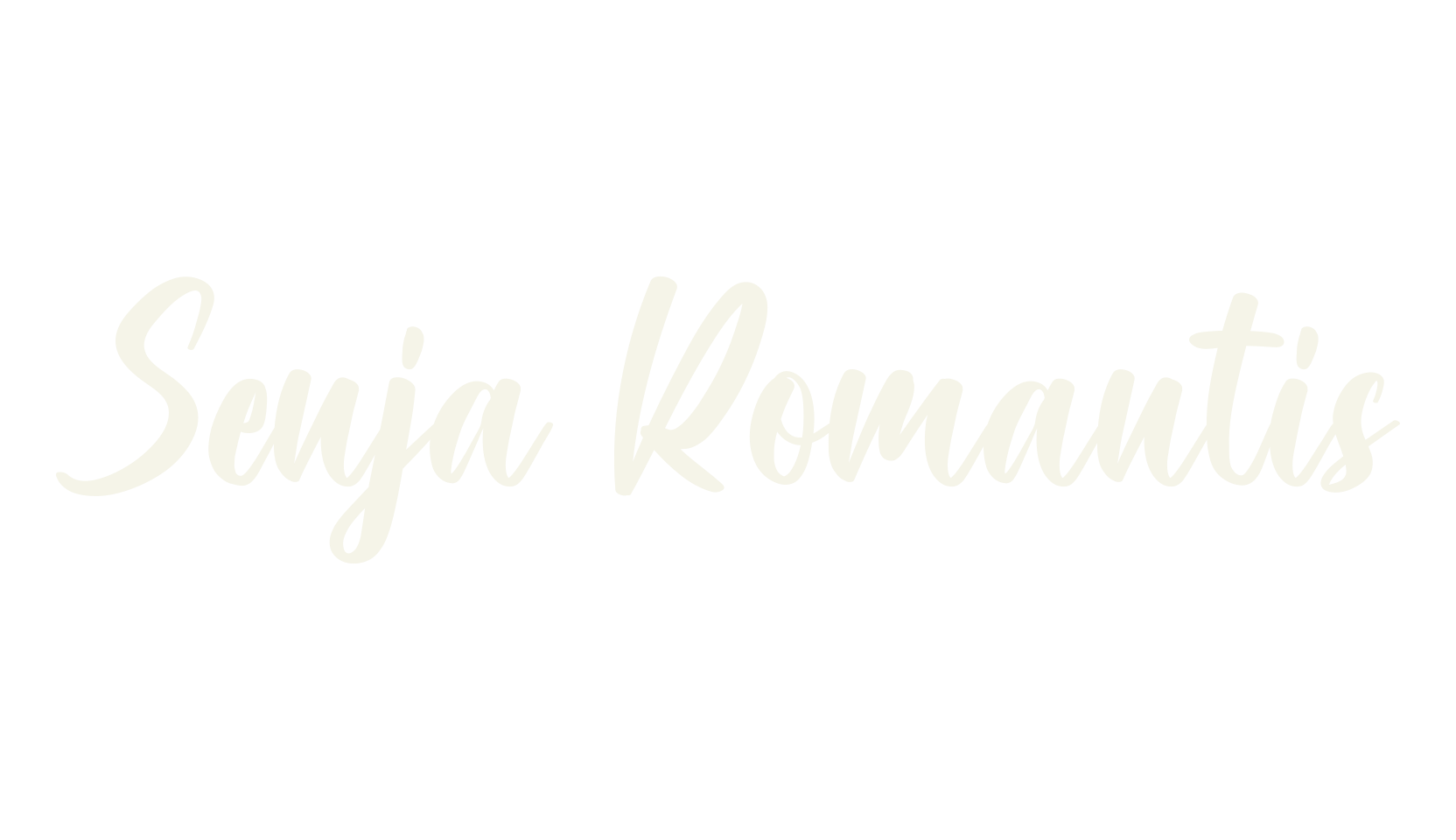 Senja Romantis, calligraphy font preview