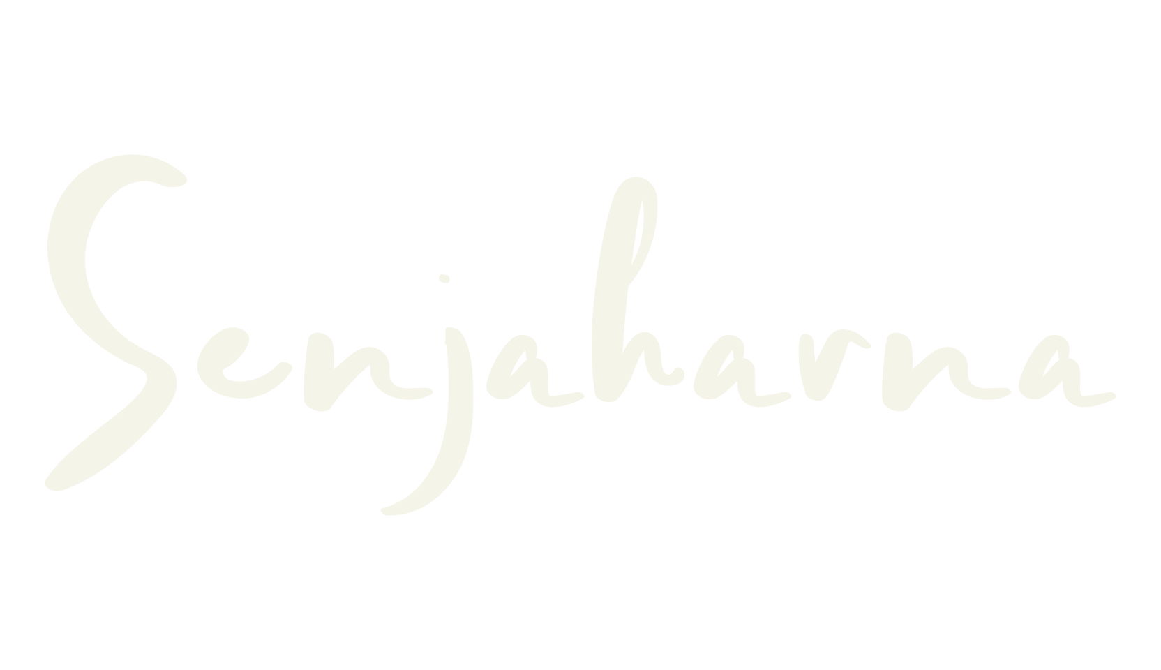 Senjaharna, logo font preview