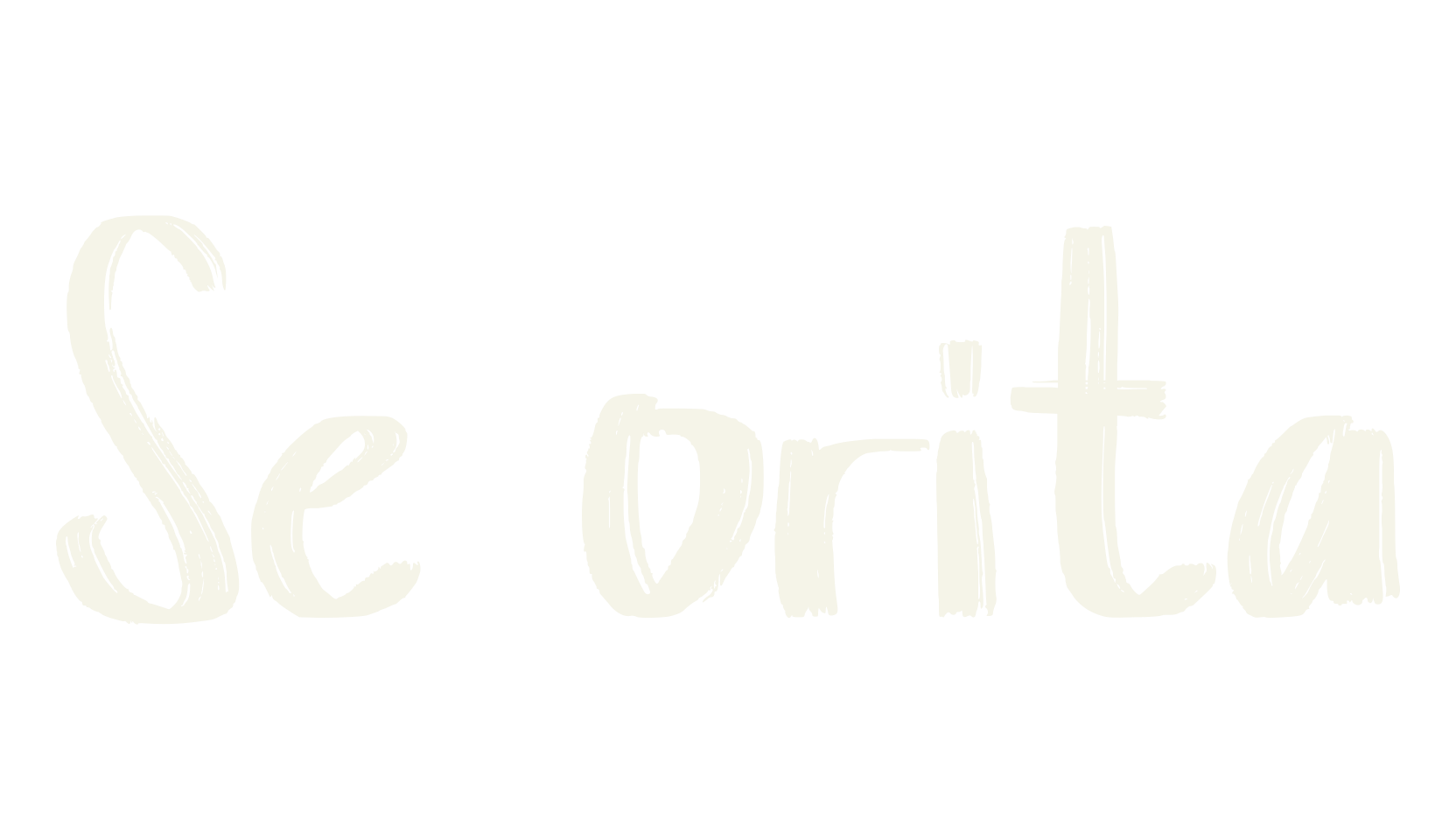 Senorita, script font preview