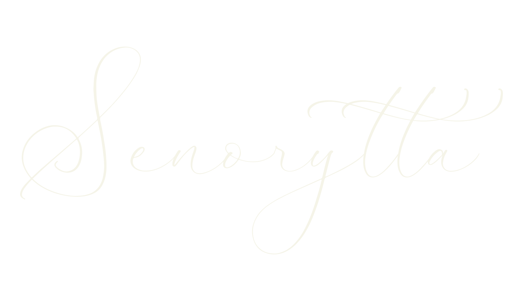 Senorytta, script font preview