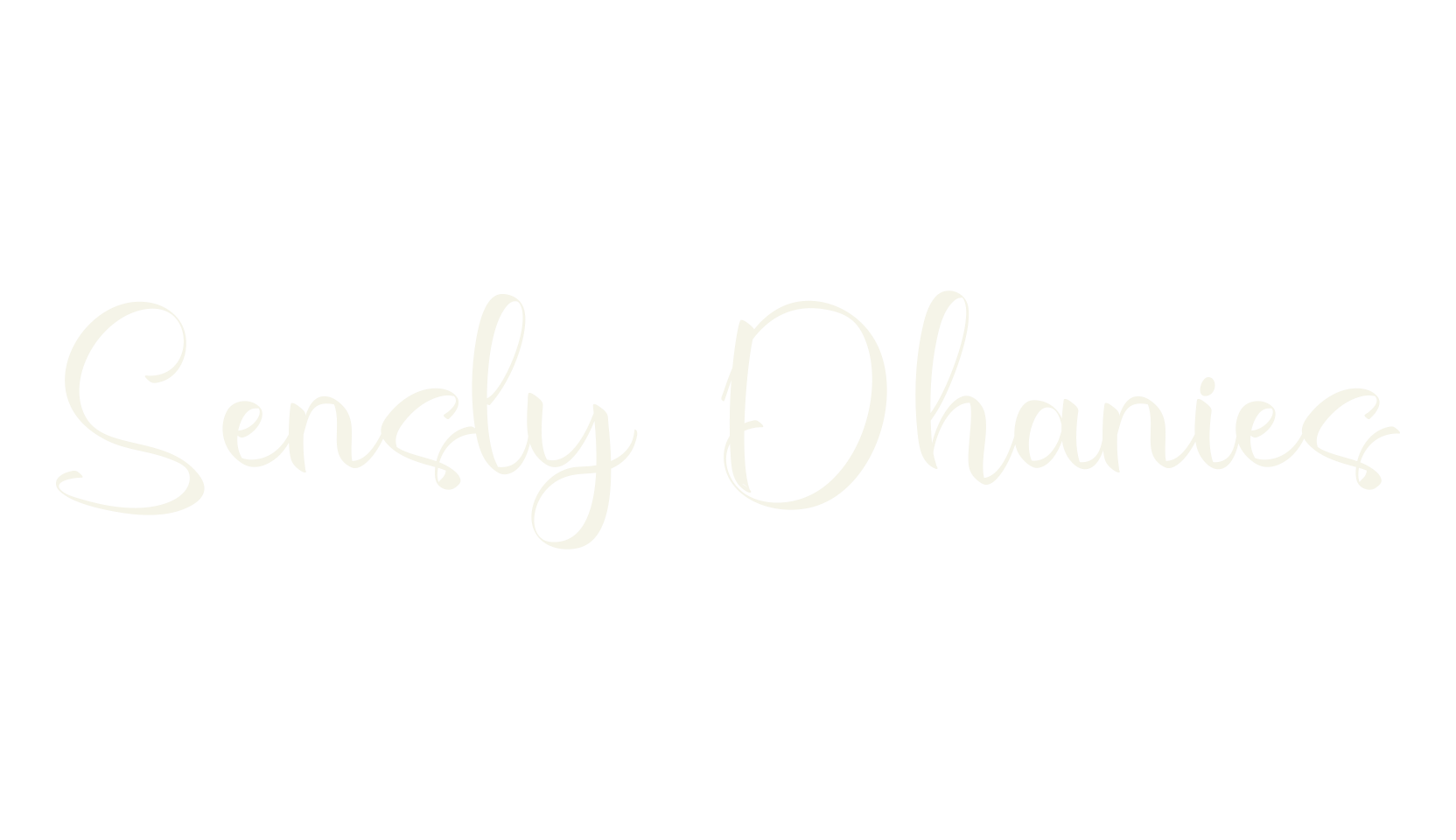 Sensly Dhanies, handwriting font preview