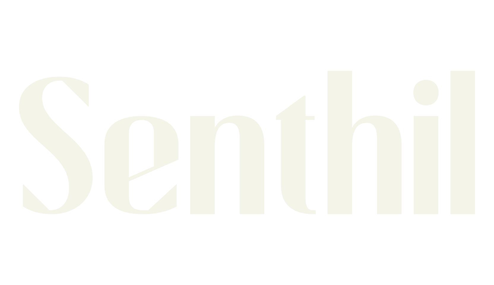Senthil, sans serif font preview