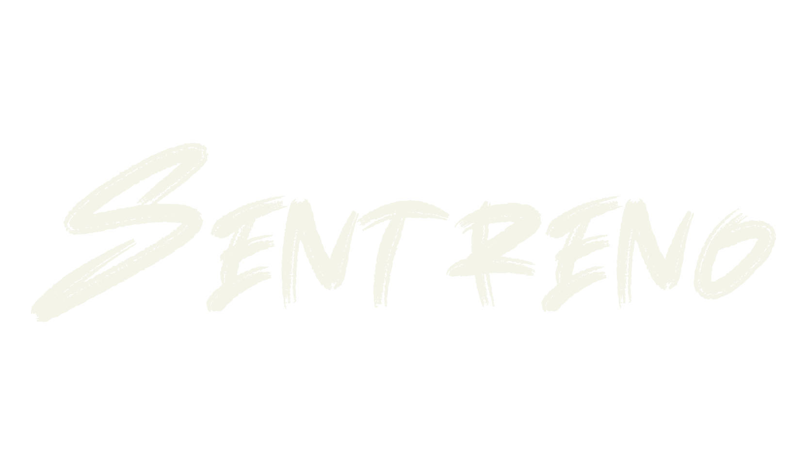 Sentreno, brush font preview