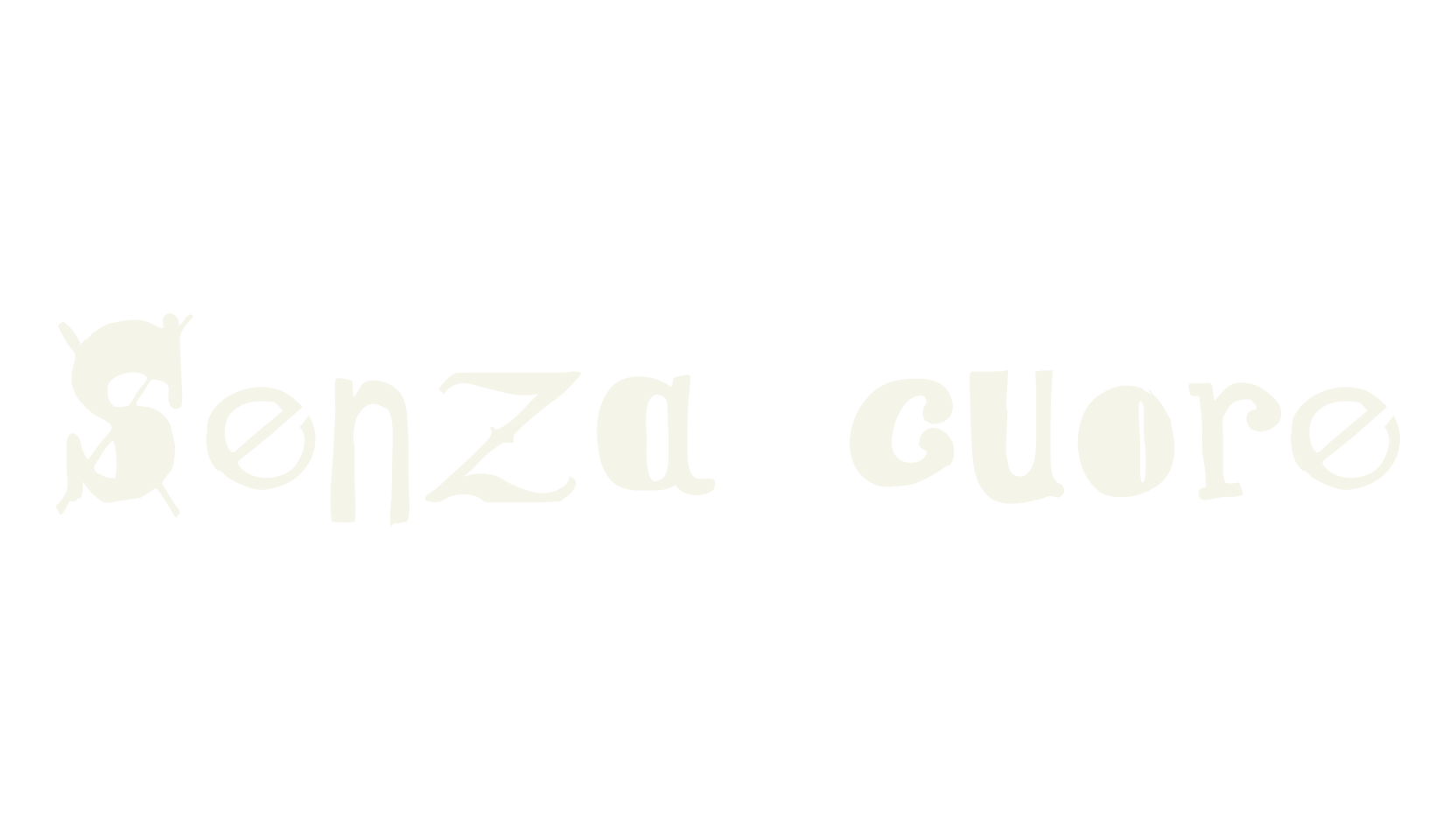 Senza cuore, grunge font preview