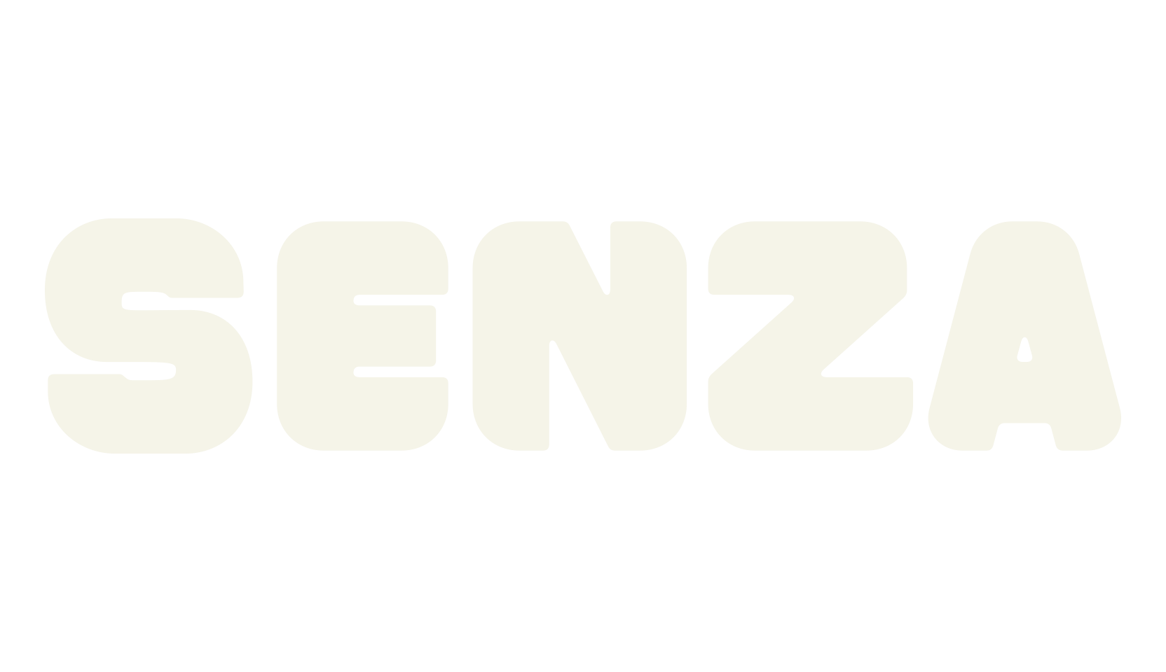 Senza, letter font preview