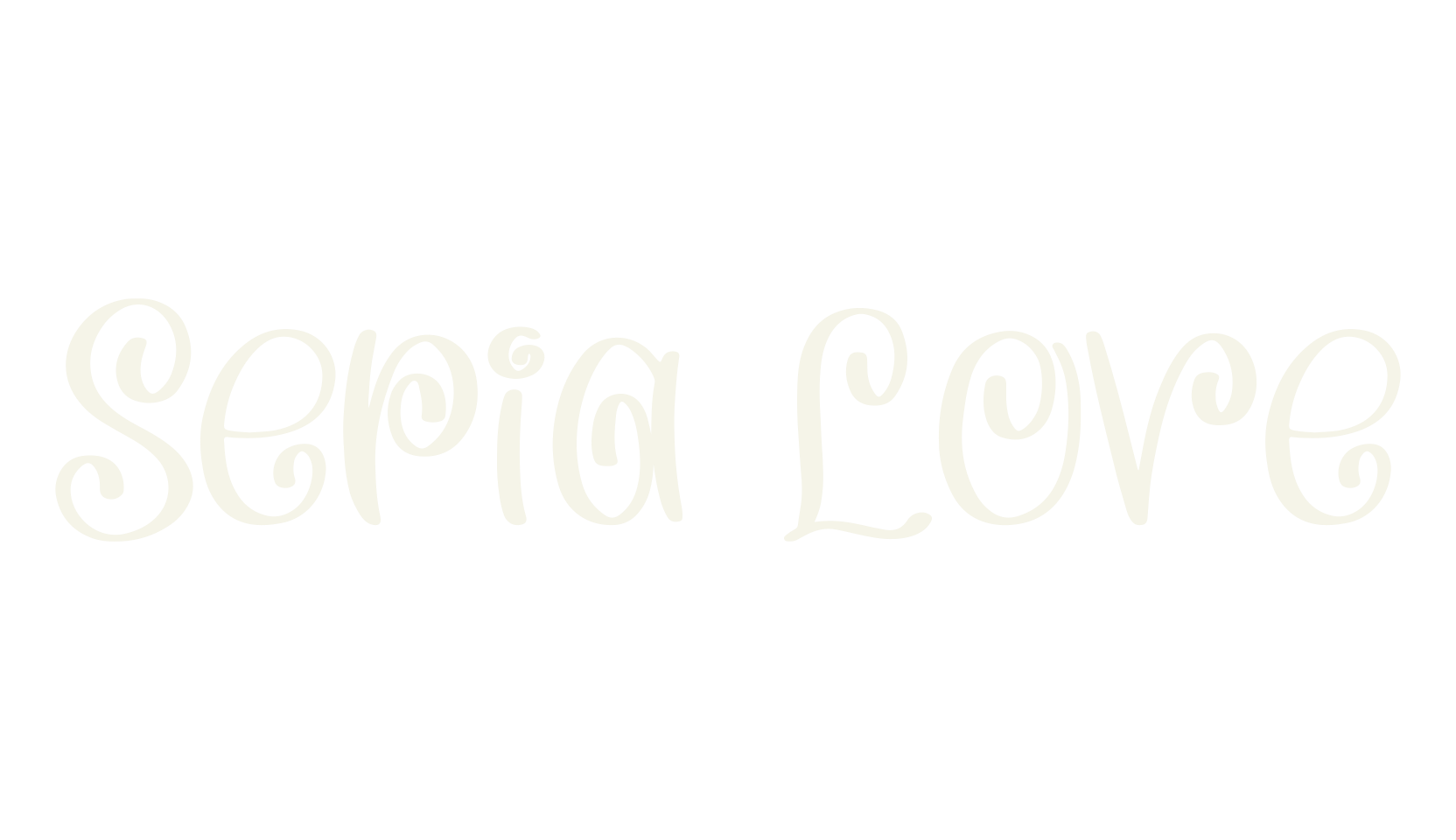 Sepia Love, quirky font preview