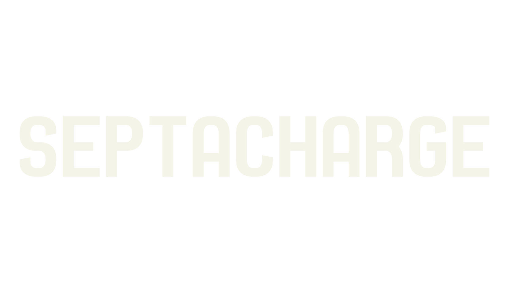 Septacharge, display market font preview
