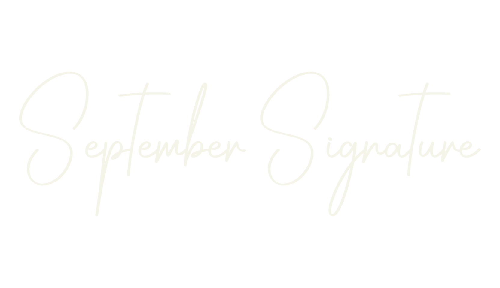 September Signature, calligraphy font preview