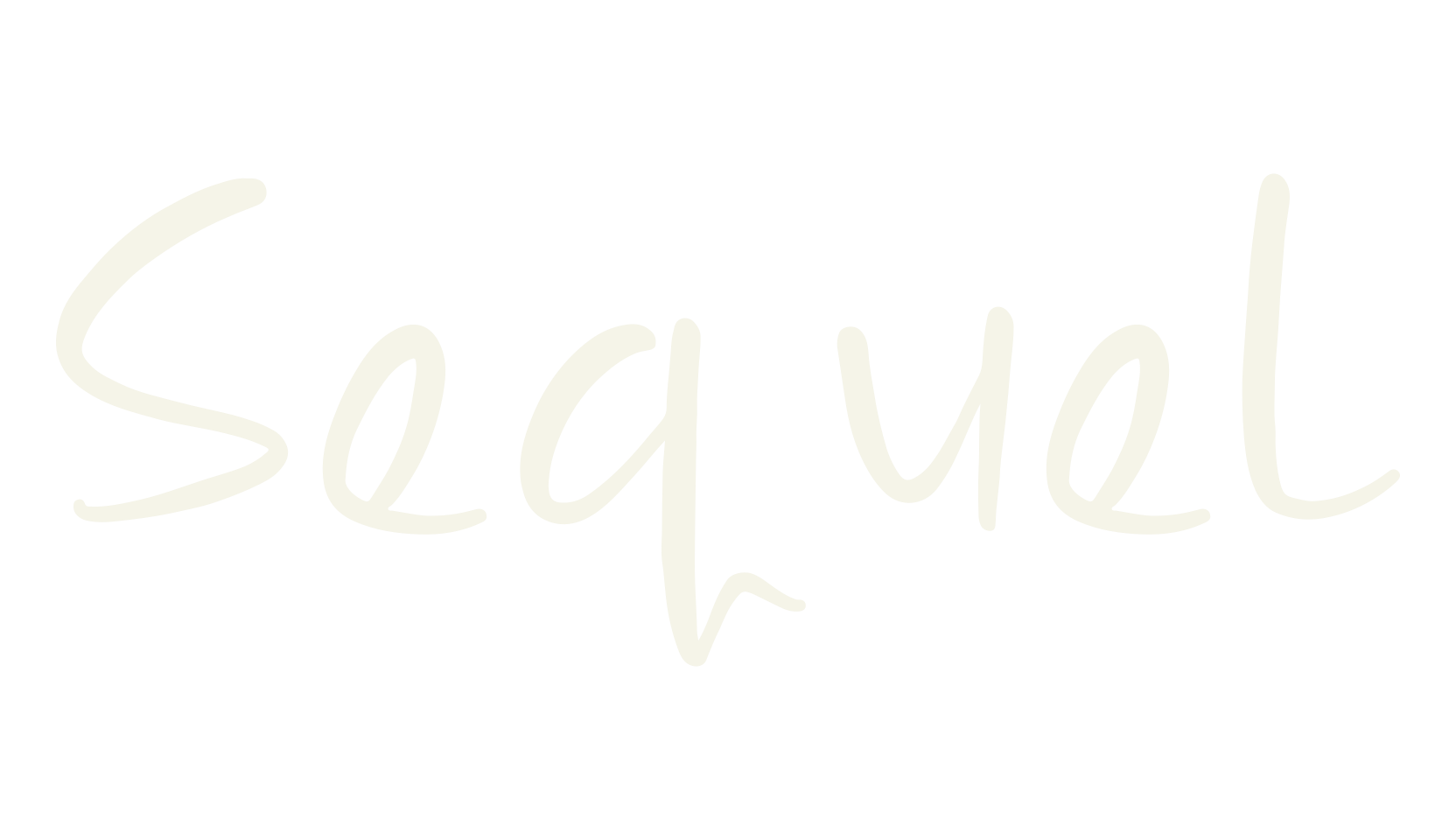 Sequel, script font preview
