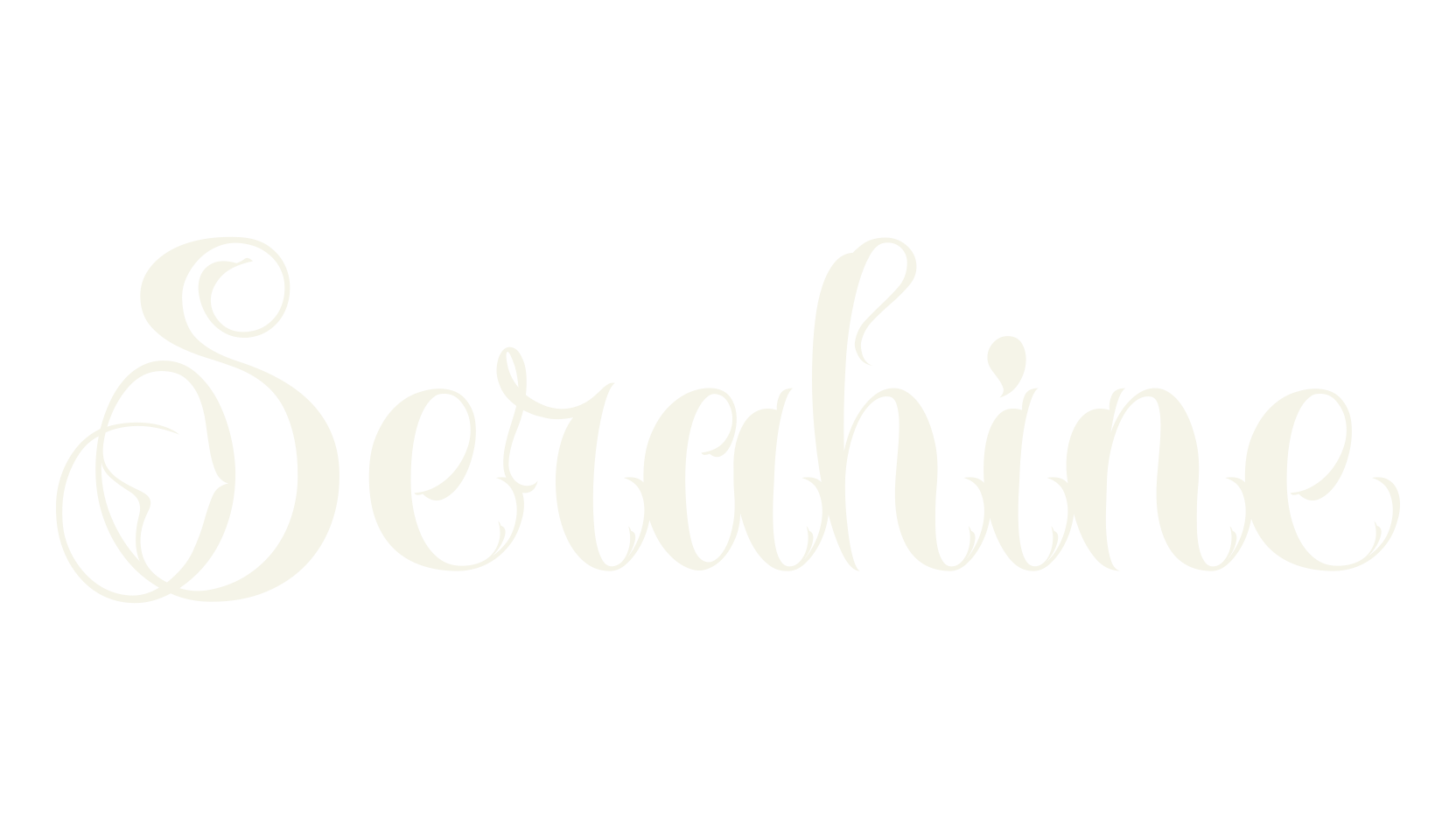 Serahine, tattoo font preview