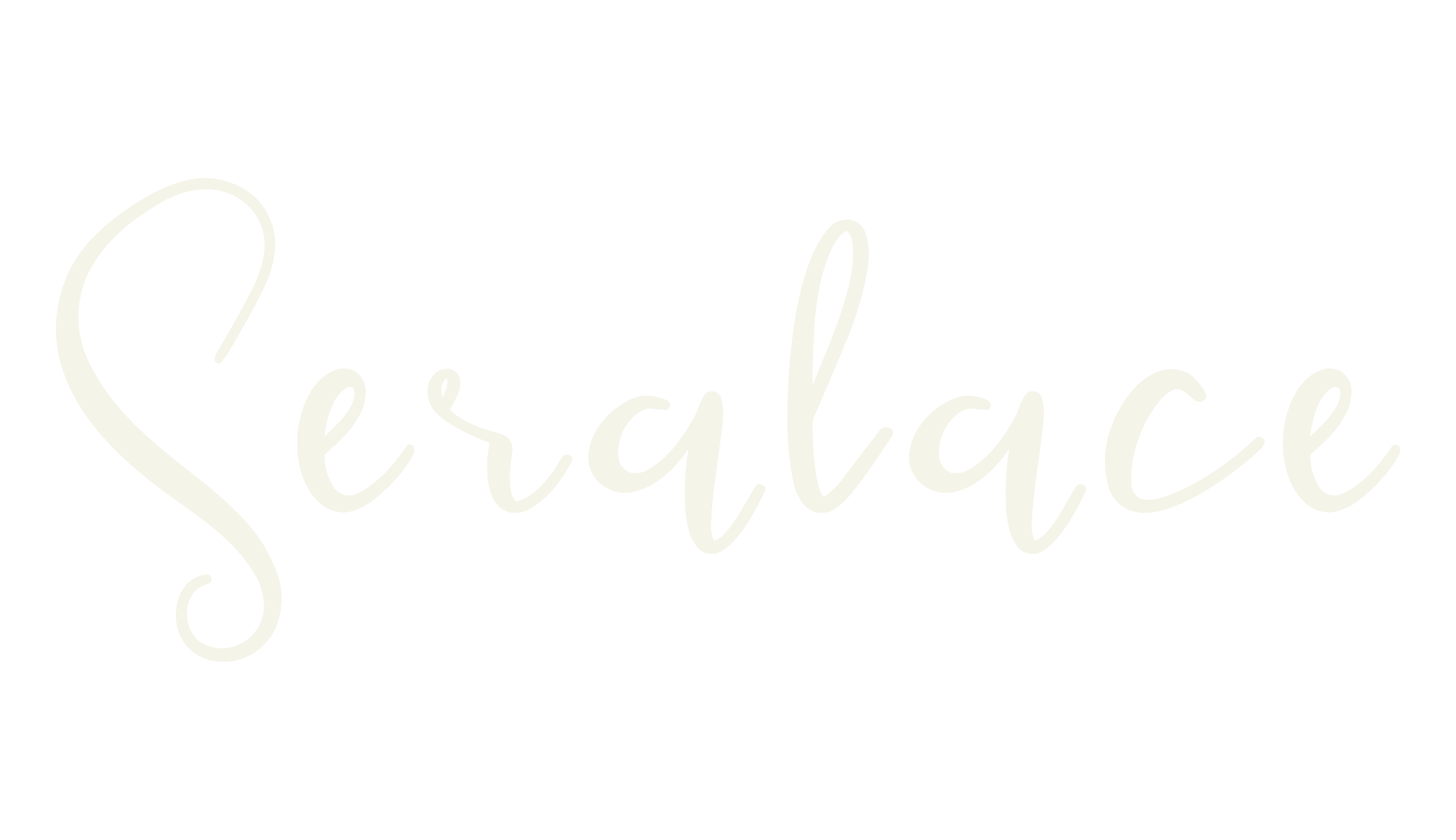 Seralace, cursive font preview