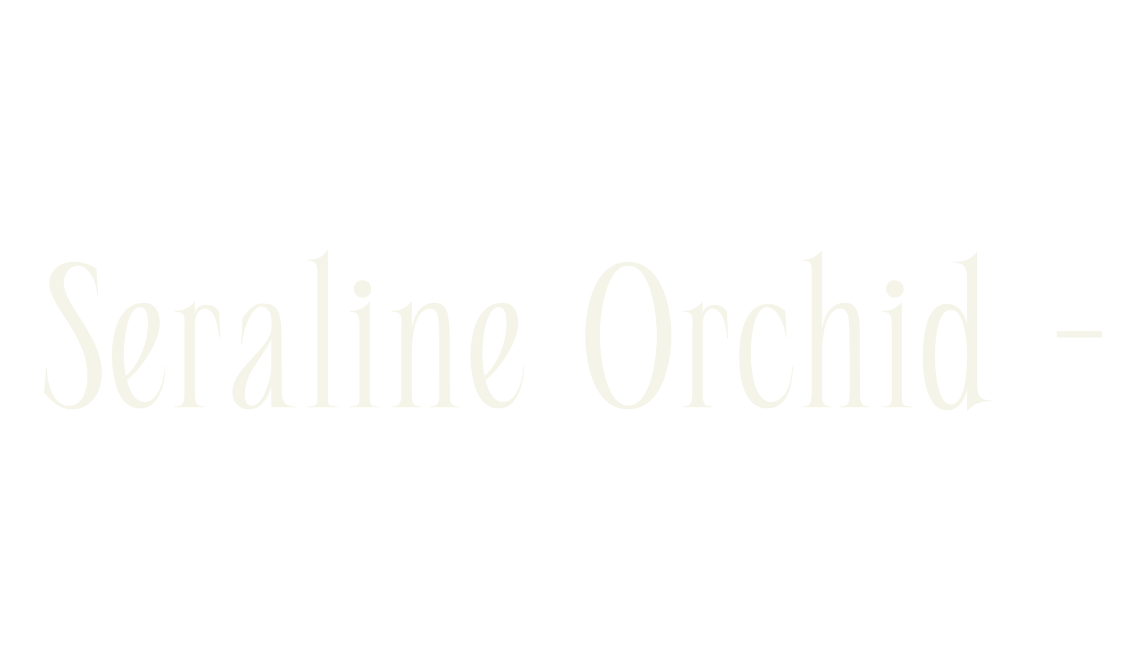 Seraline Orchid -, typewriter font preview