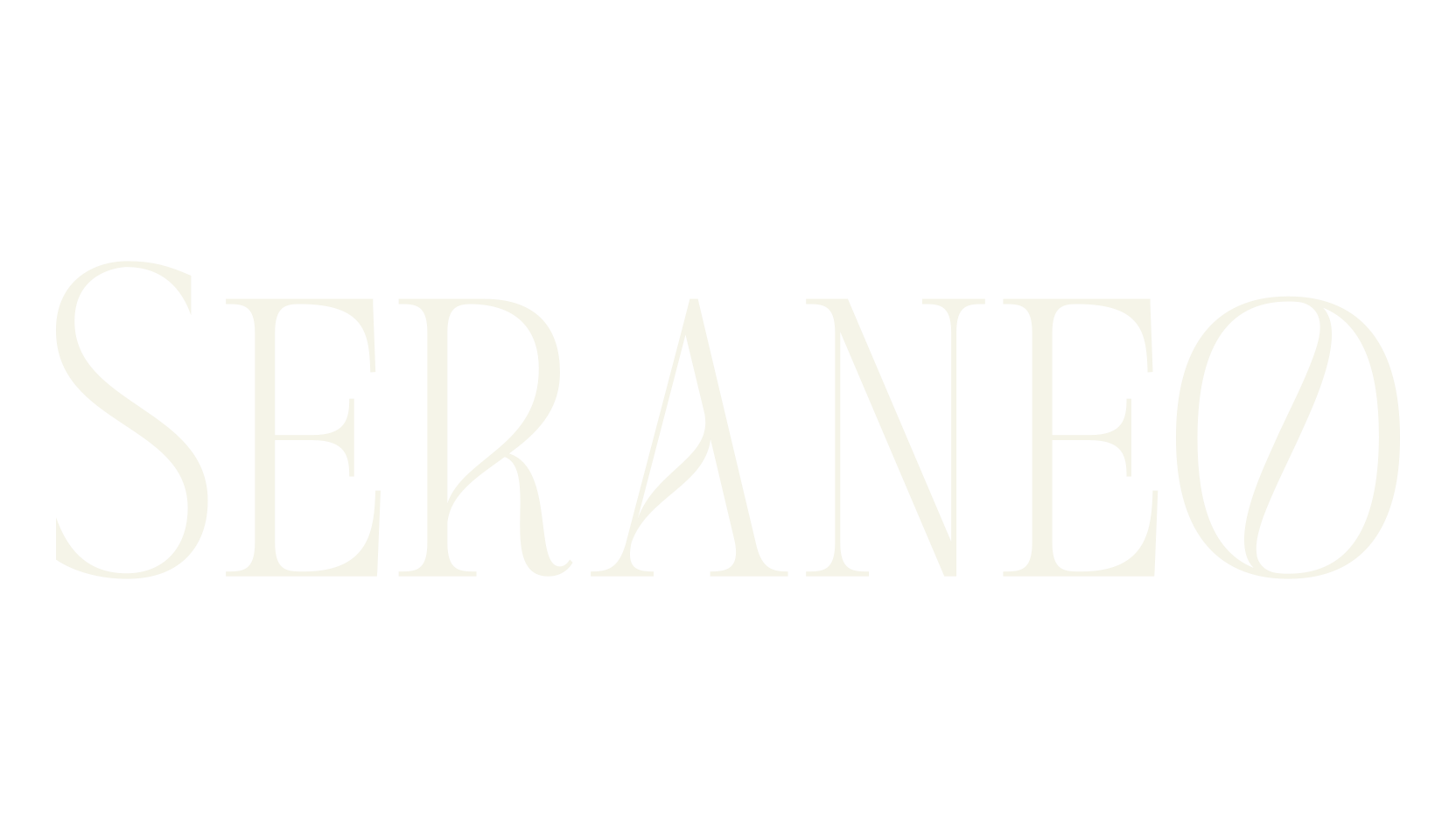 Seraneo, serif font preview