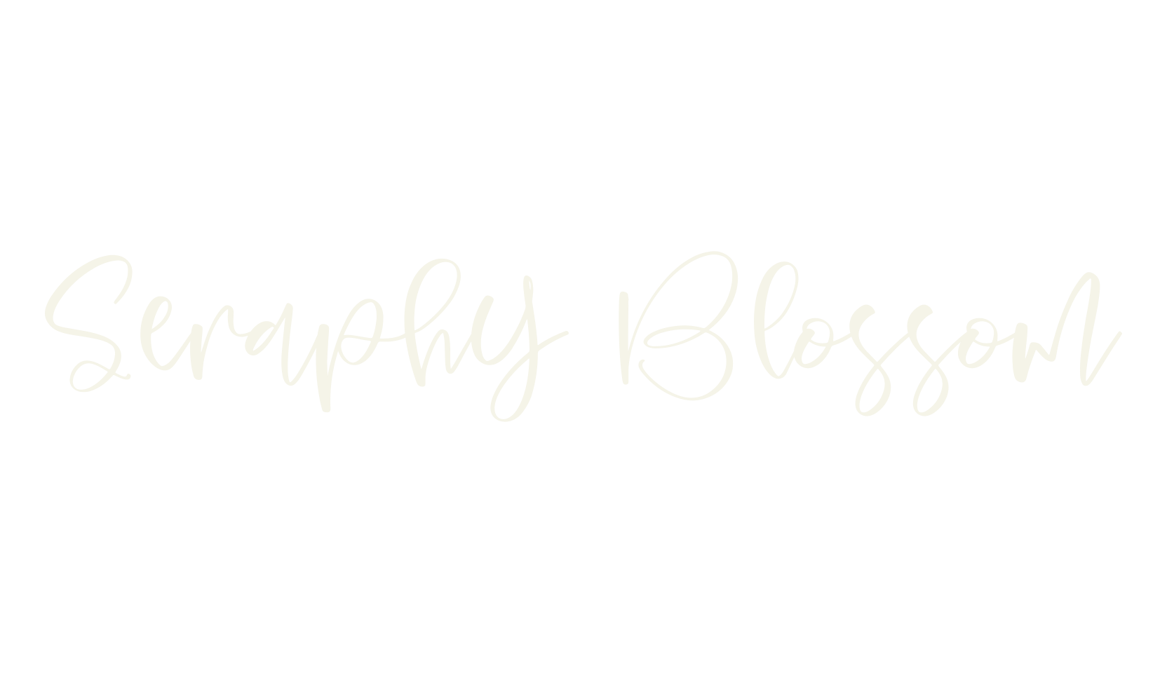 Seraphy Blossom, script font preview
