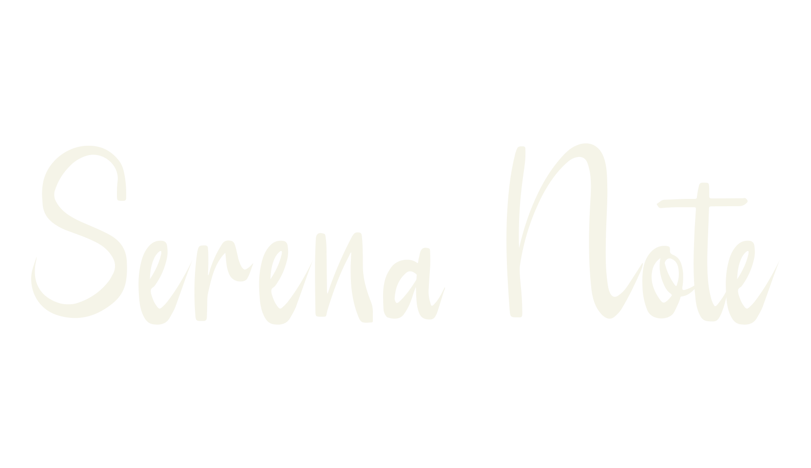 Serena Note, handwriting font preview