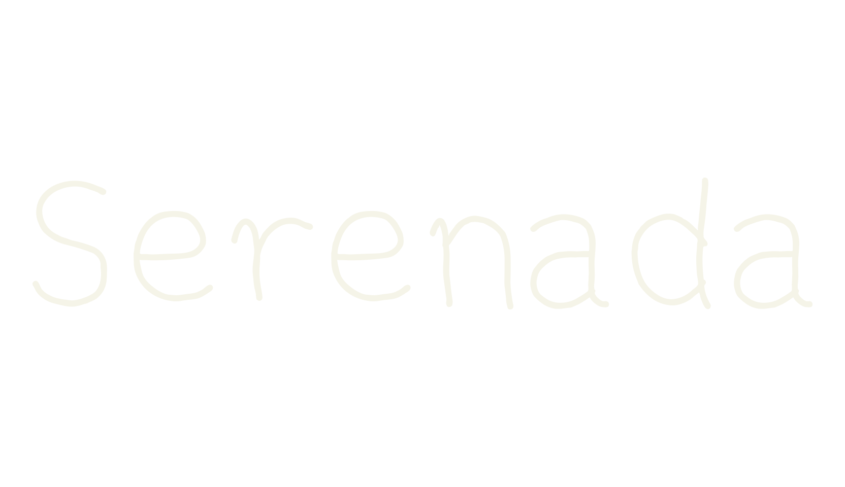 Serenada, cute font preview