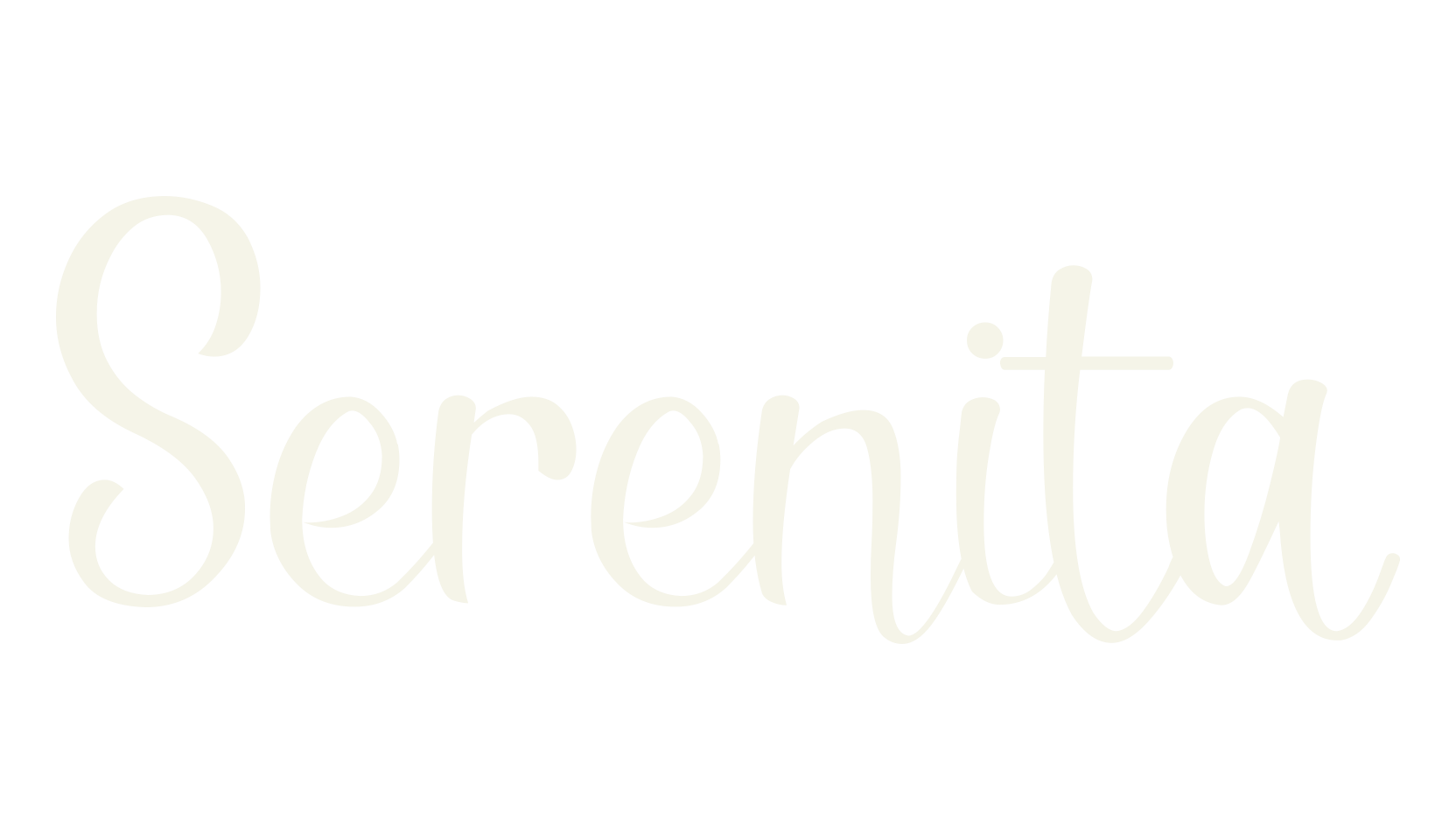 Serenita, script font preview