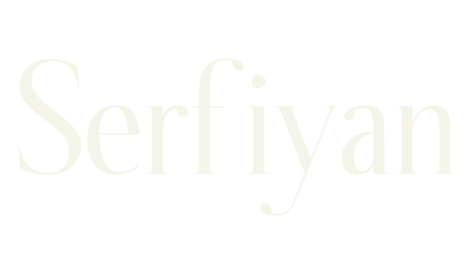 Serfiyan, serif font preview