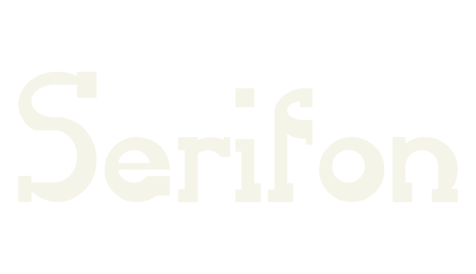 Serifon, serif font preview