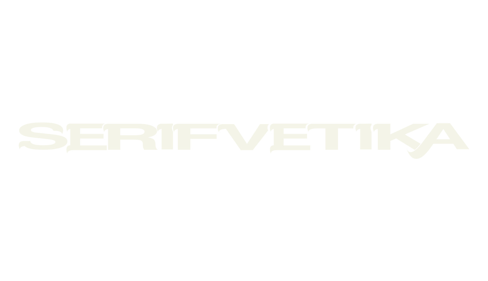 Serifvetika, display font preview