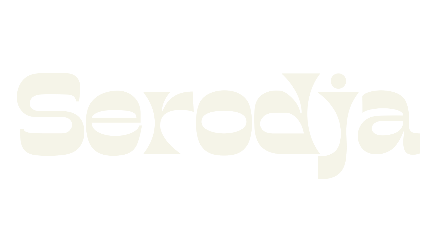 Serodja, sans serif font preview