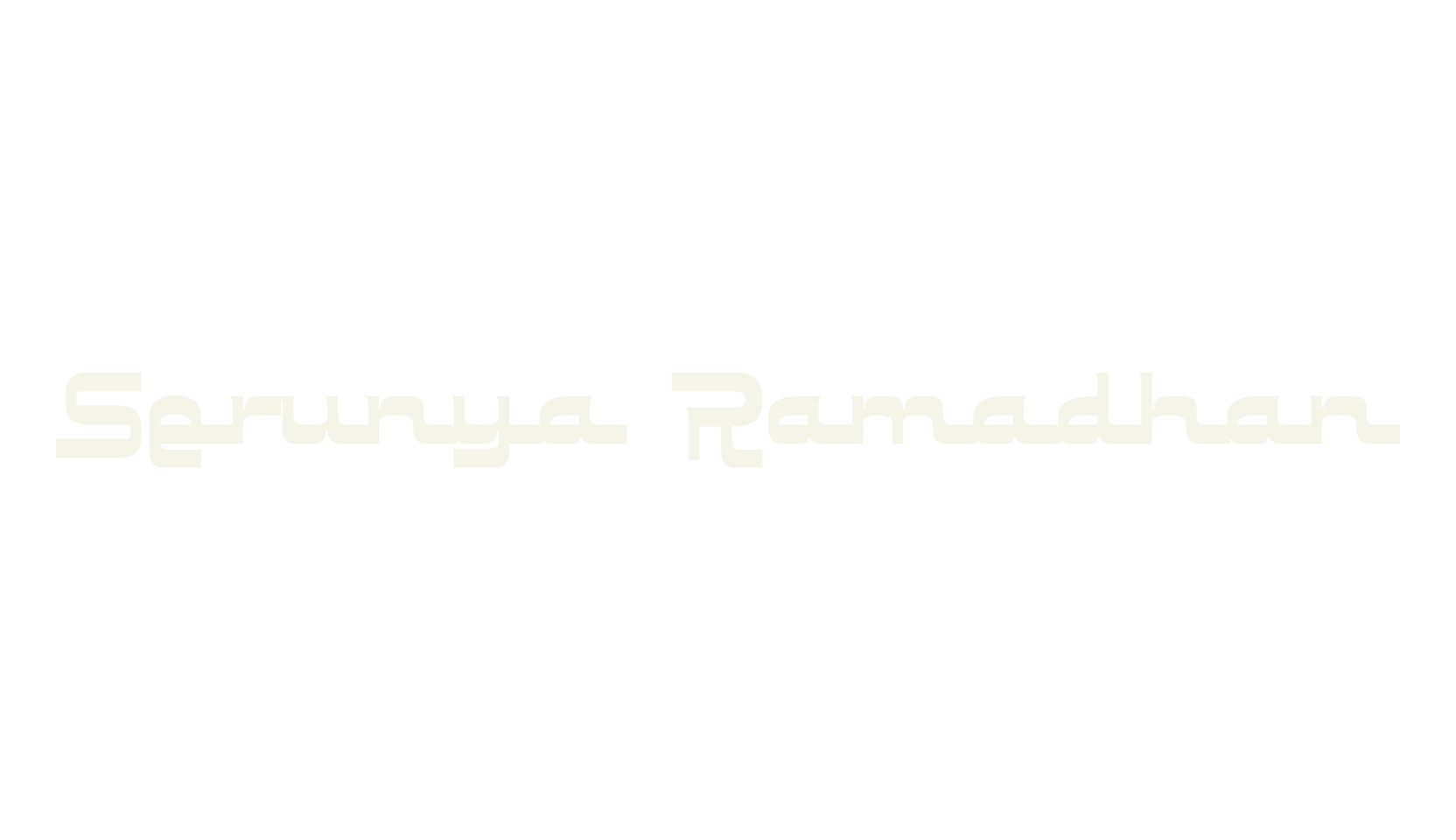 Serunya Ramadhan, arabic font preview