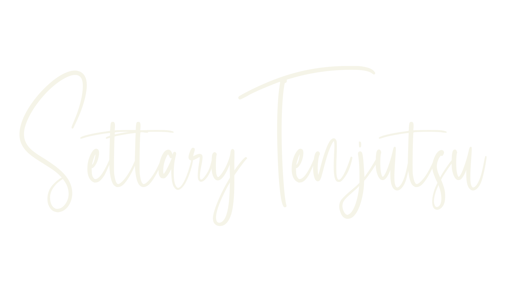 Settary Tenjutsu, calligraphy font preview
